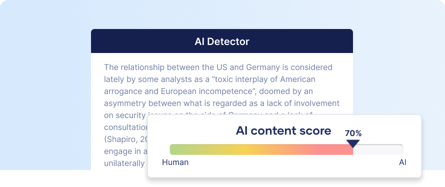 AI Detector features